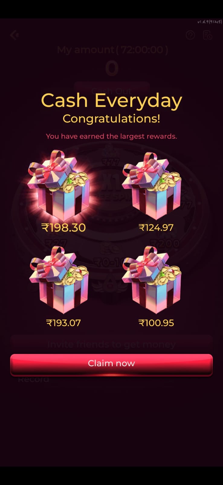 IX7 Game mobile gaming screen with user-friendly interface